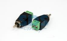РАЗЪЁМ штекер RCA с клеммной колодкой РАЗЪЁМ штекер RCA с клеммной колодкой