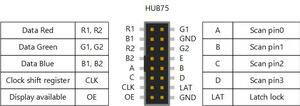 HUB75 Pinout | Светодиодный модуль | led matrix 